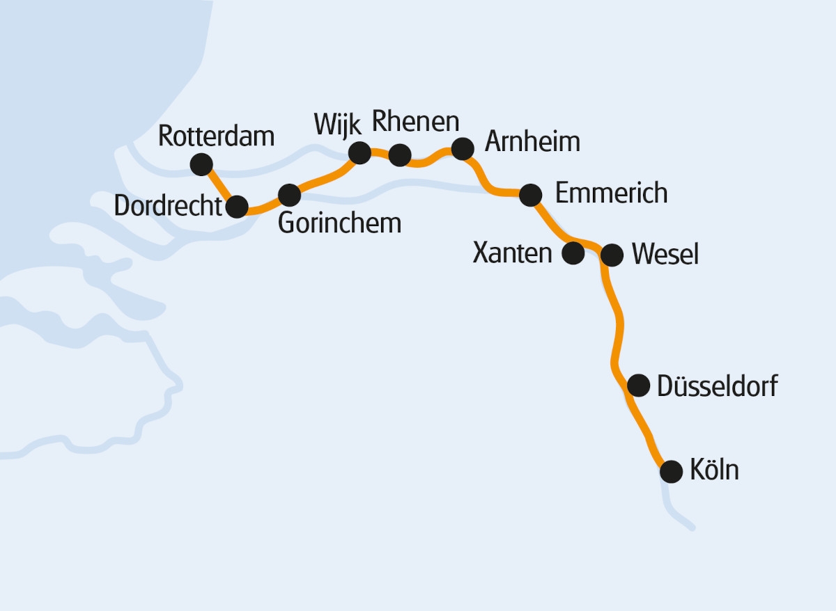 Rad & Schiff von Rotterdam nach Köln