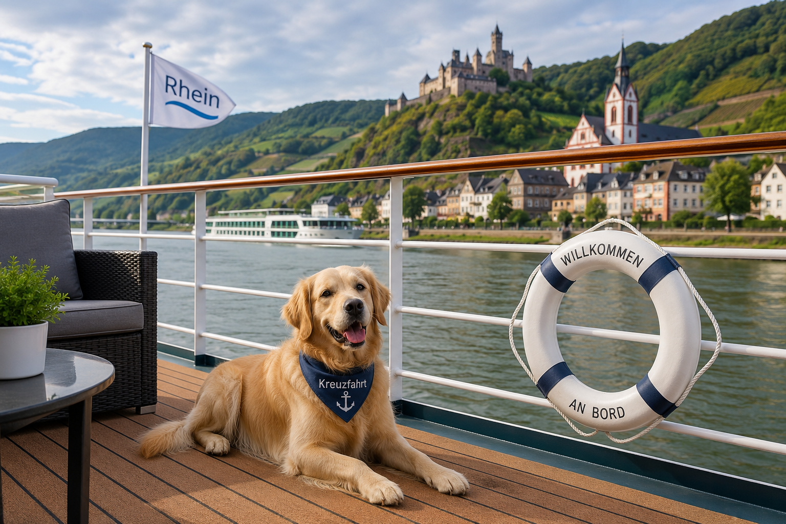 Rheinzauber auf 4 Pfoten | Flusskreuzfahrt mit Hund
