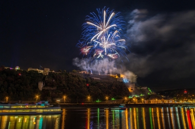 Rhein in Flammen in Koblenz | MS Lady Diletta