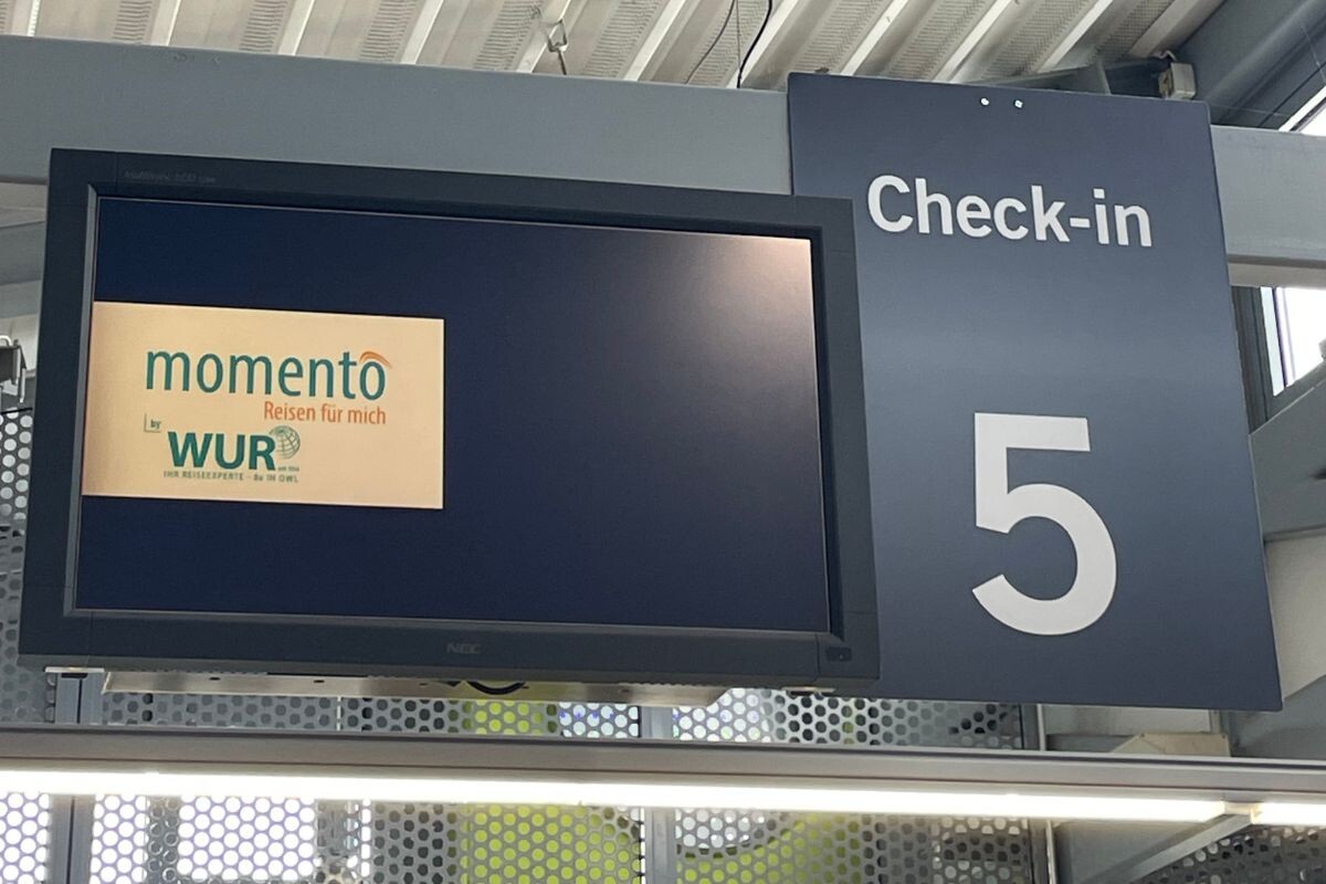 Abflug am Paderborner FLughafen